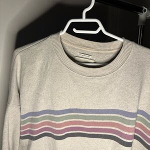 American Eagle Outfitters Beige Striped Sweater